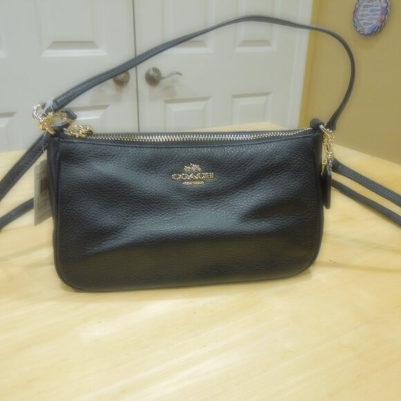 Coach NWT Black Leather - Picture 2 of 3